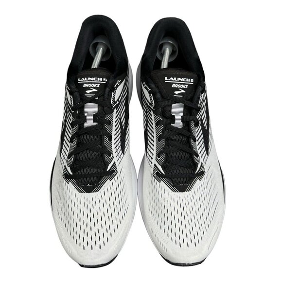 Brooks Launch 5 White Black Running Shoes Men\'s Size 13 D